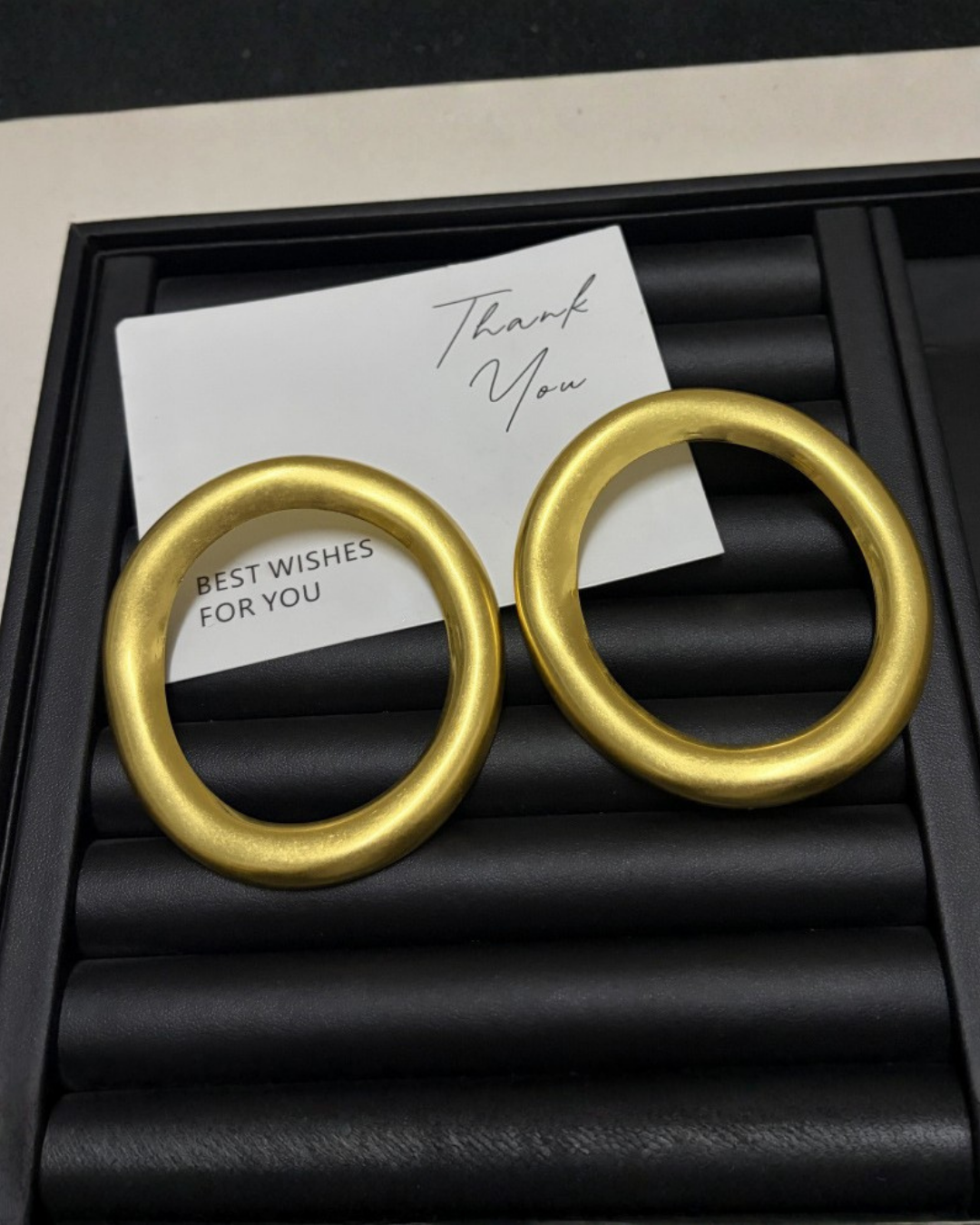 Sculpted Oval Statement Earrings
