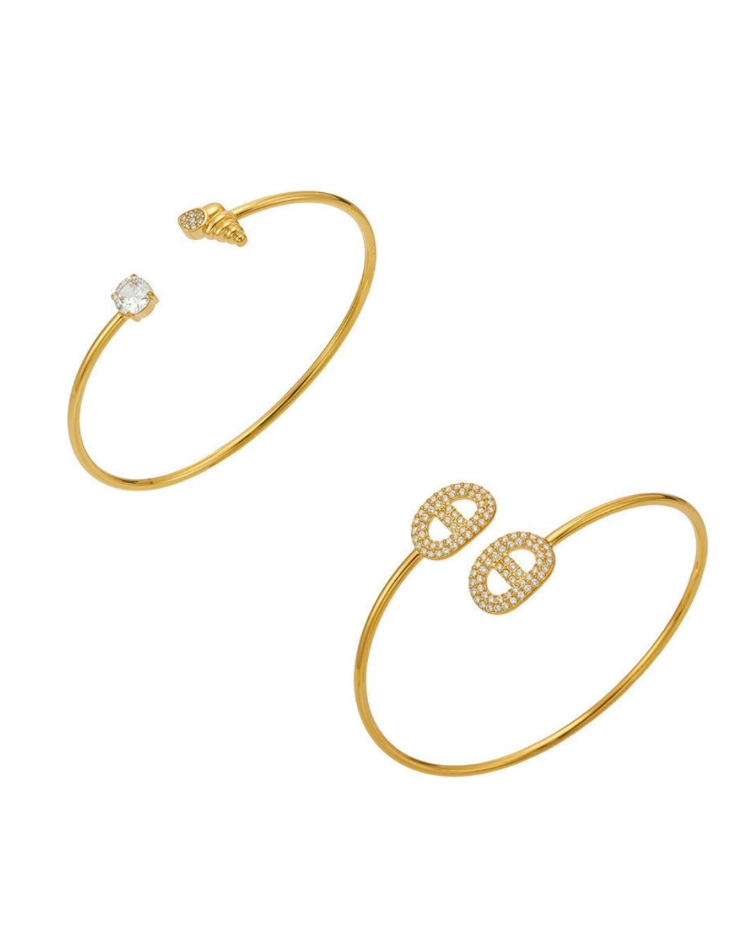 Crystal Open Cuff Bracelet