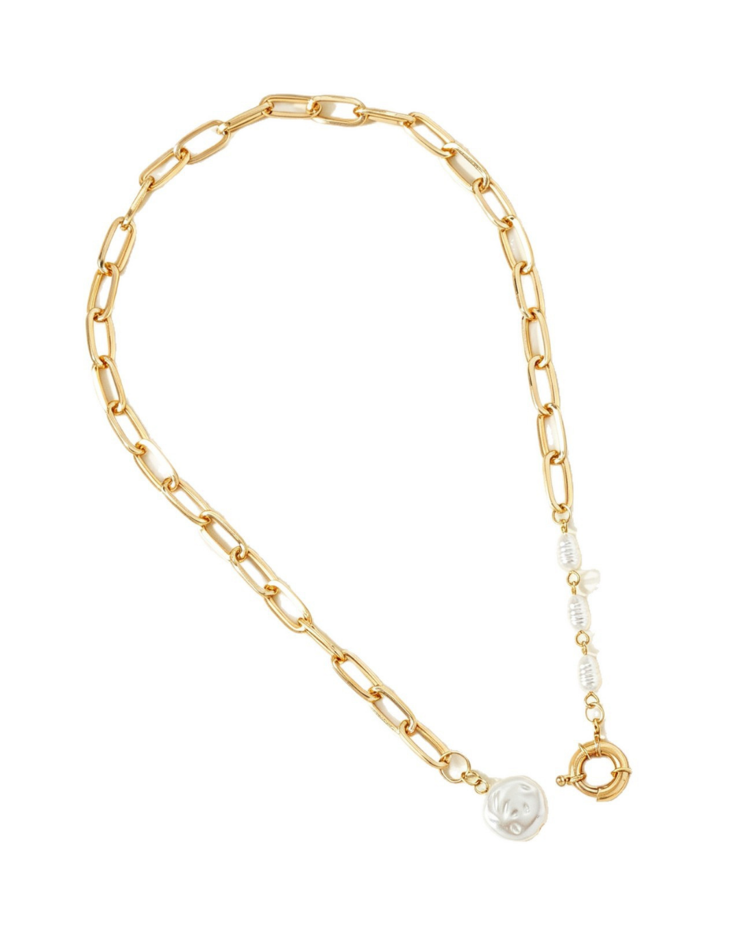Pearl Link Pendant Necklace