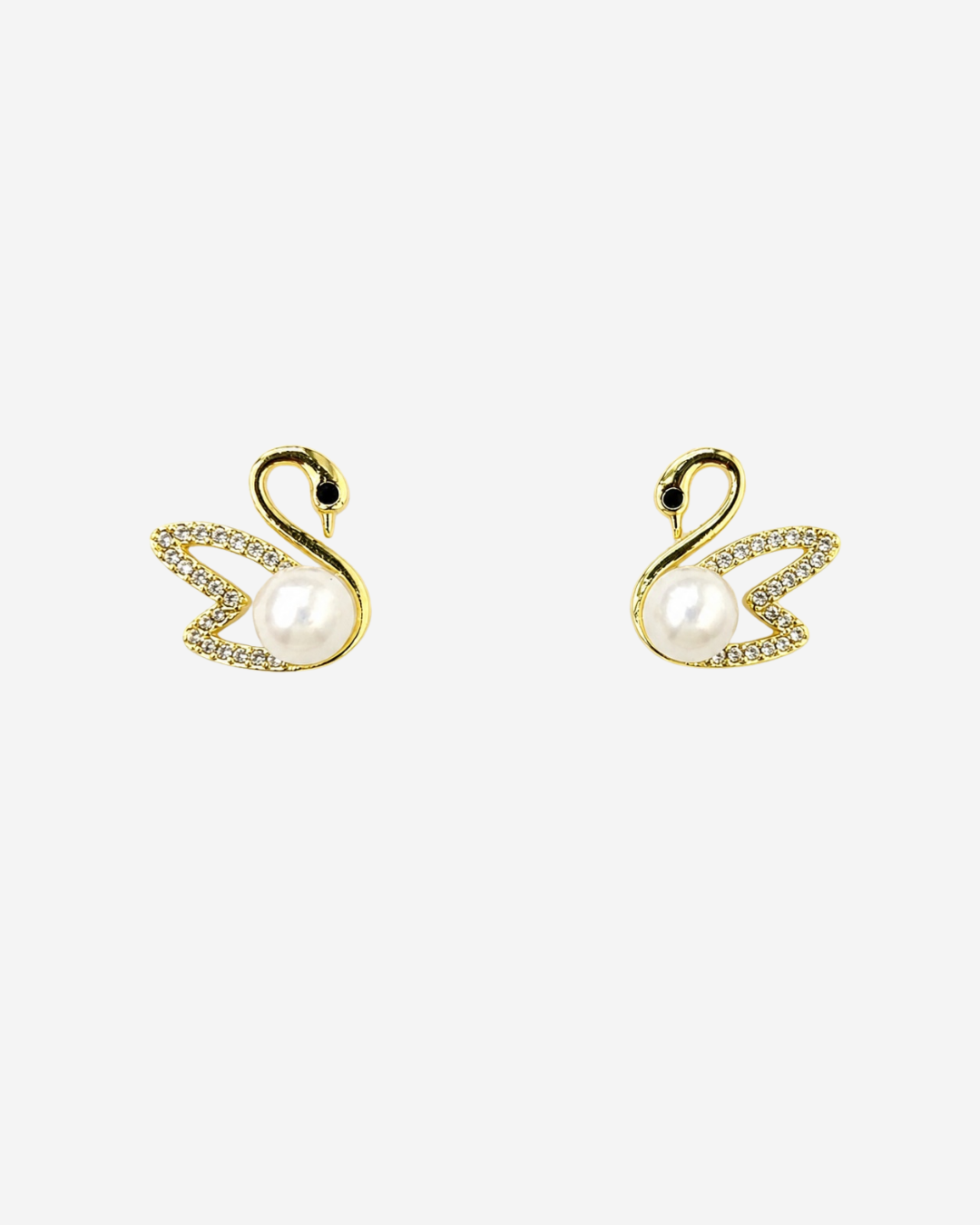 Odette Swan Pearl Stud Earrings