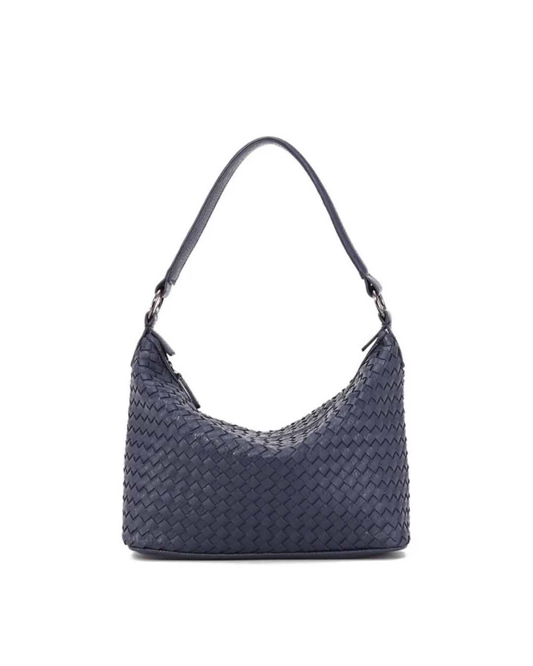 Woven Slouchy Hobo Shoulder Bag with Braided Texture