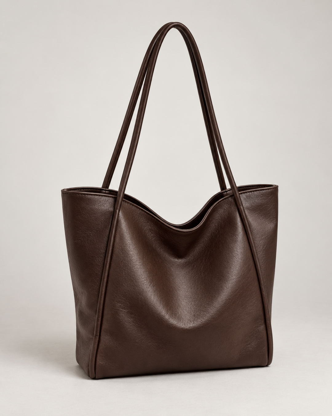 Minimalist Slouchy Tote Bag with Long Shoulder Straps