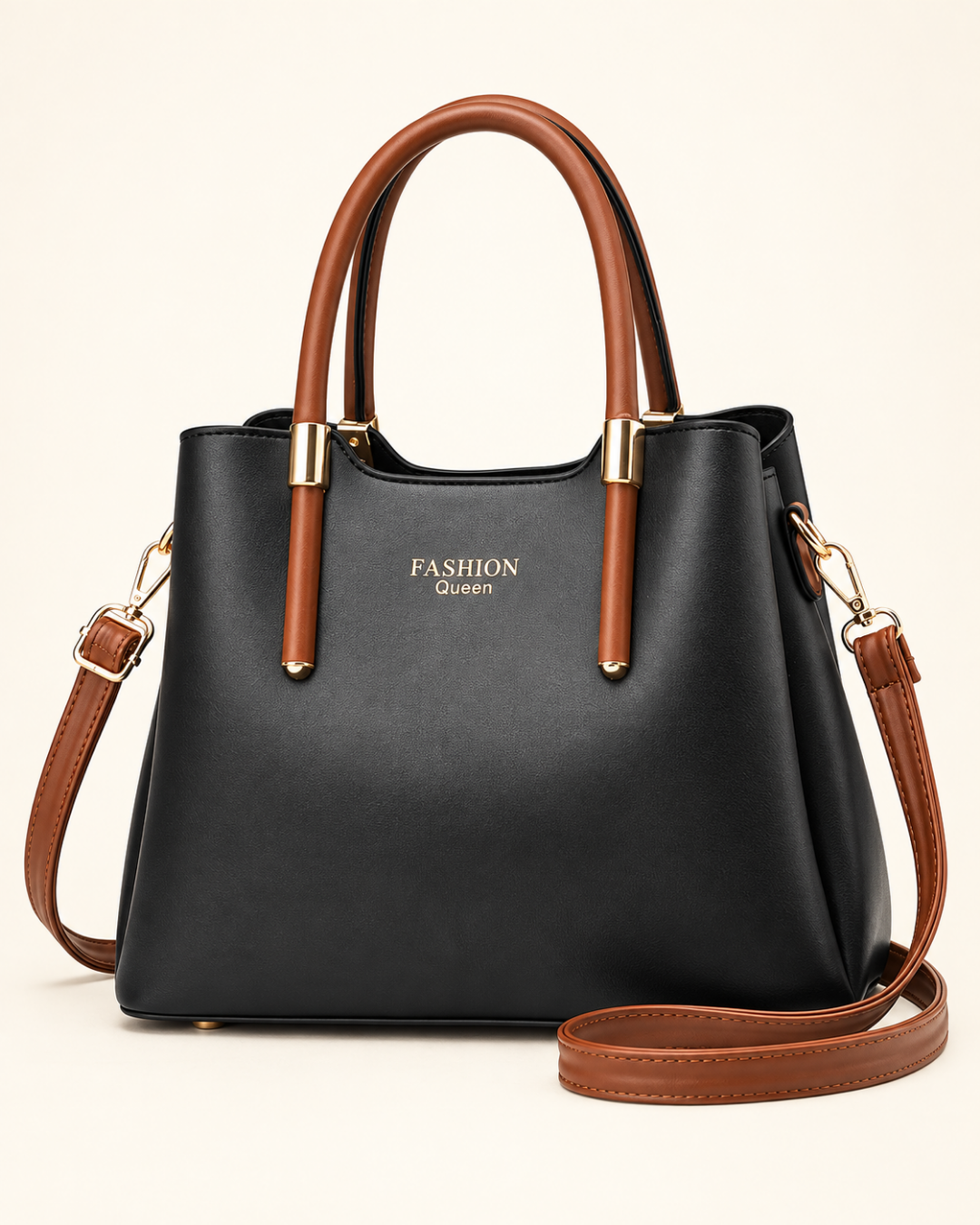 Vivienne Contrast Handle Tote Bag