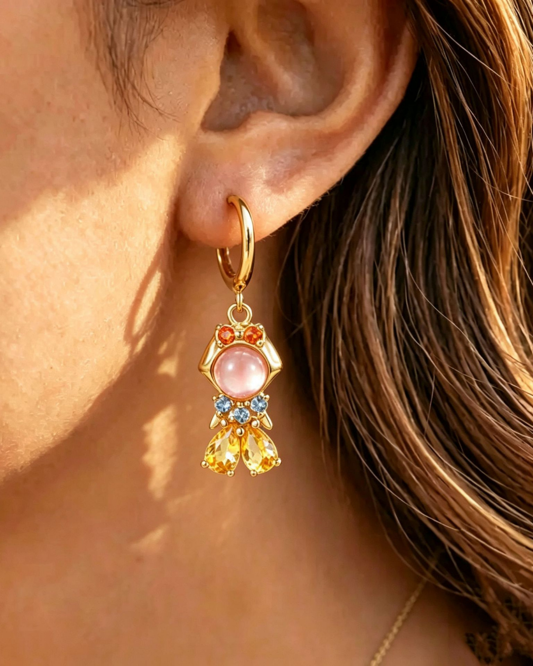 Crystal Mermaid Pendant Jewelry Set