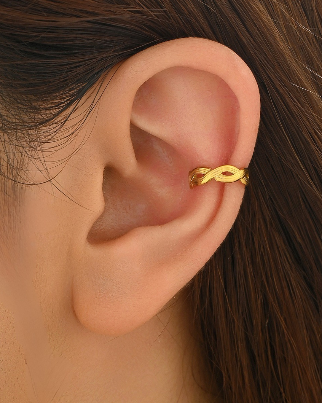 Sculpted Infinity Ear Cuff