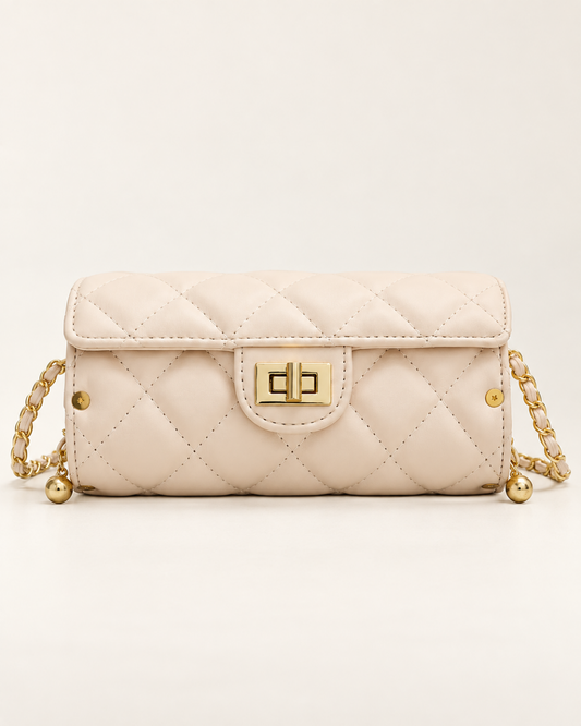 Amelie Quilted Chain Crossbody Bag