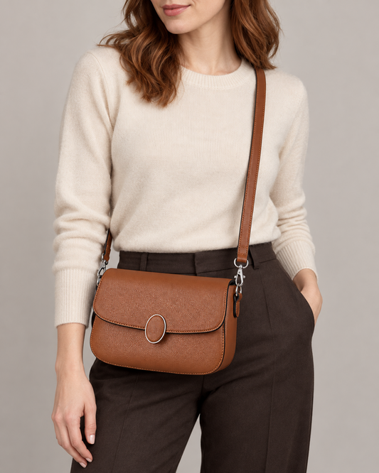 Celeste Oval Detail Crossbody Bag