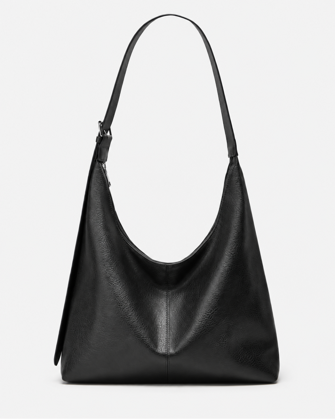 Minimalist Slouchy Hobo Shoulder Bag with Adjustable Strap