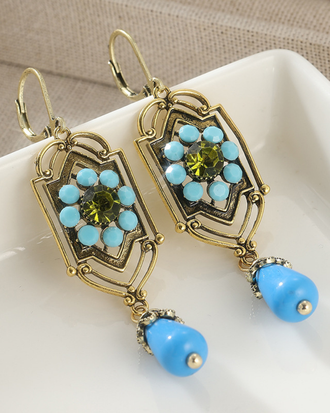 Vintage Teardrop Pearl Earrings