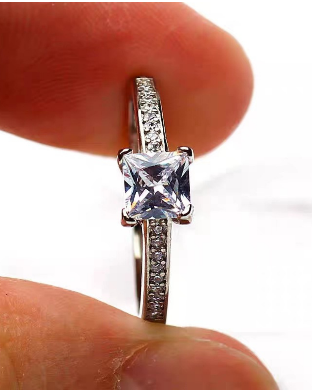 Princess-Cut Solitaire Ring