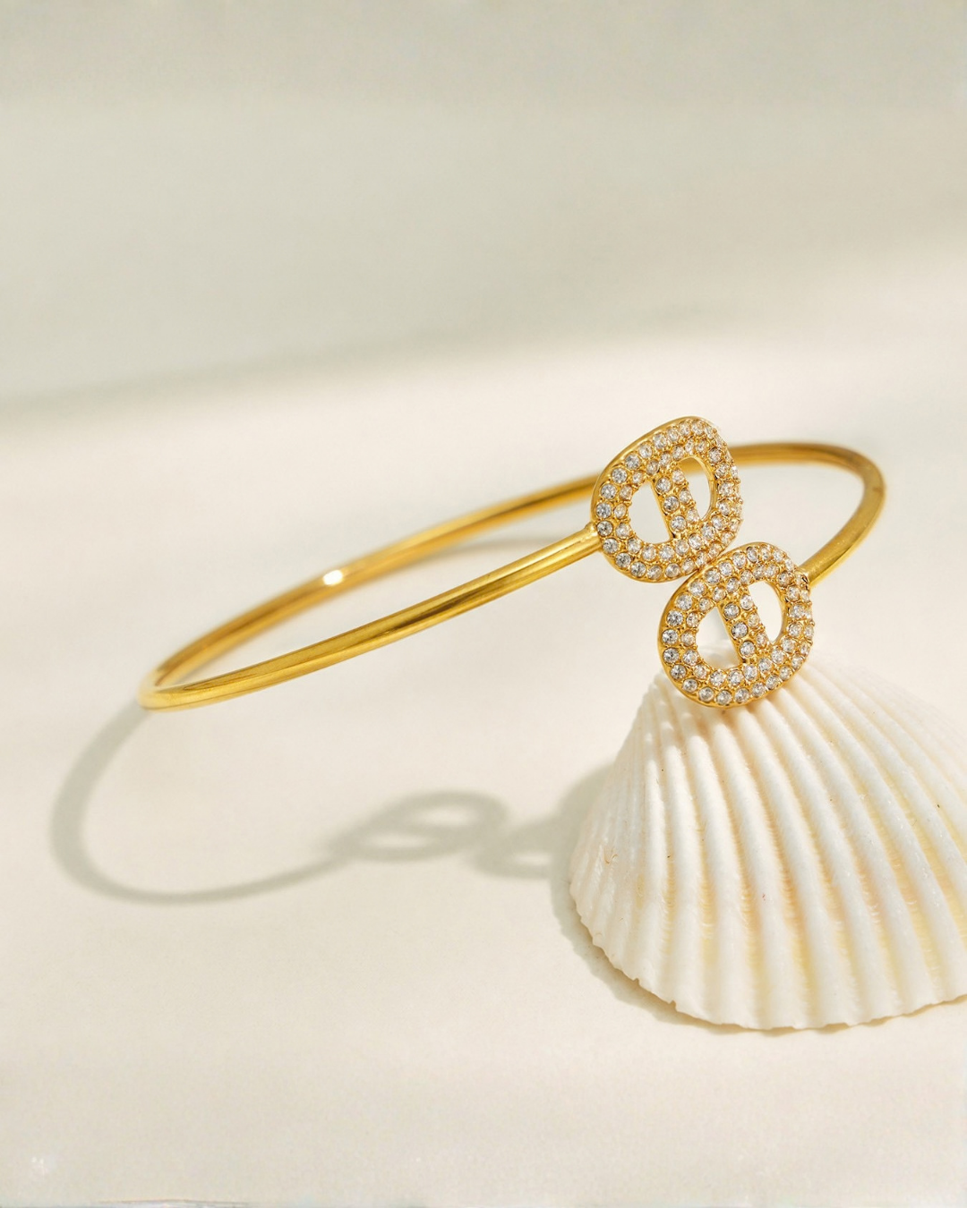 Crystal Open Cuff Bracelet