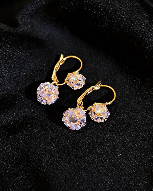 Crystal Duo Drop Earrings