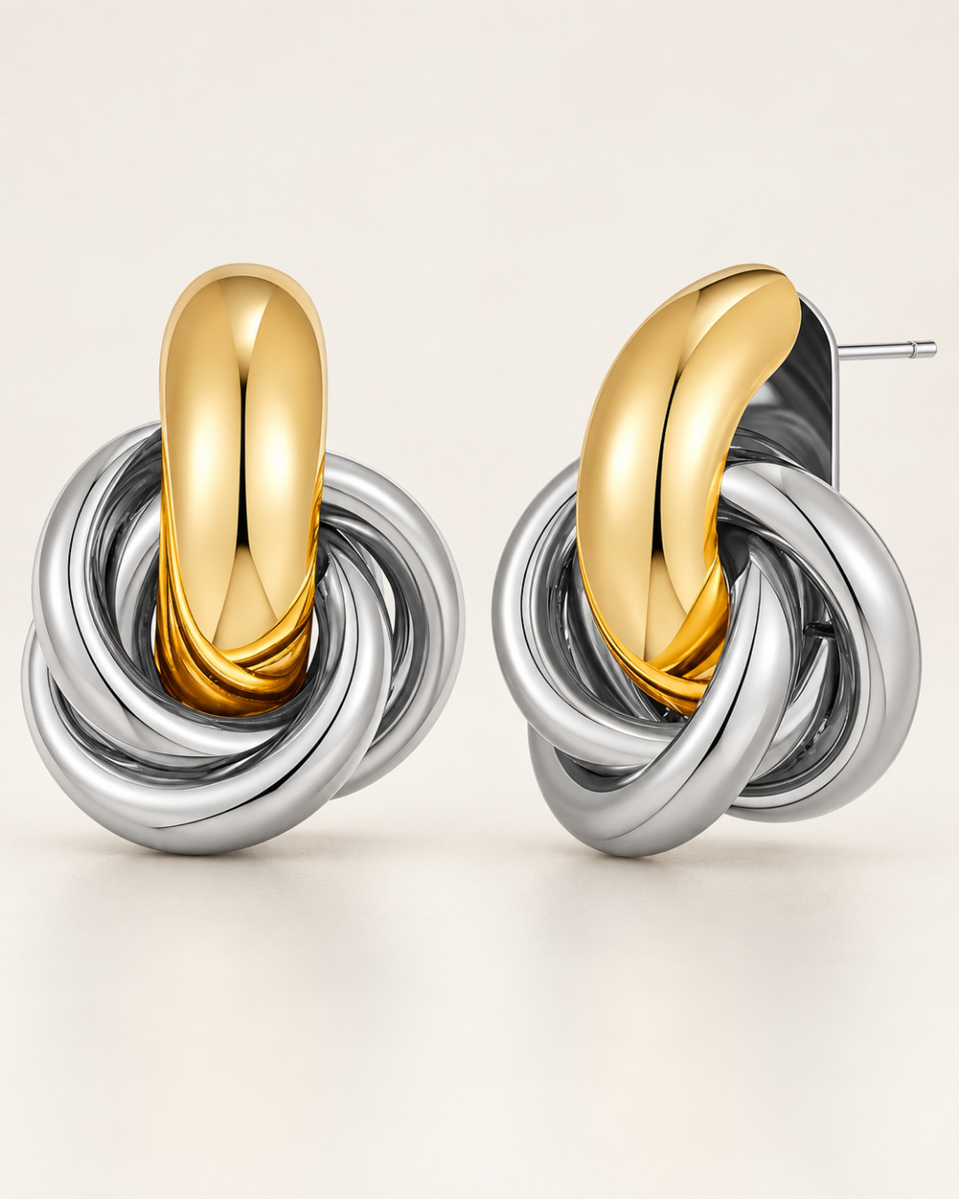 Aurelia Interlocking Knot Earrings