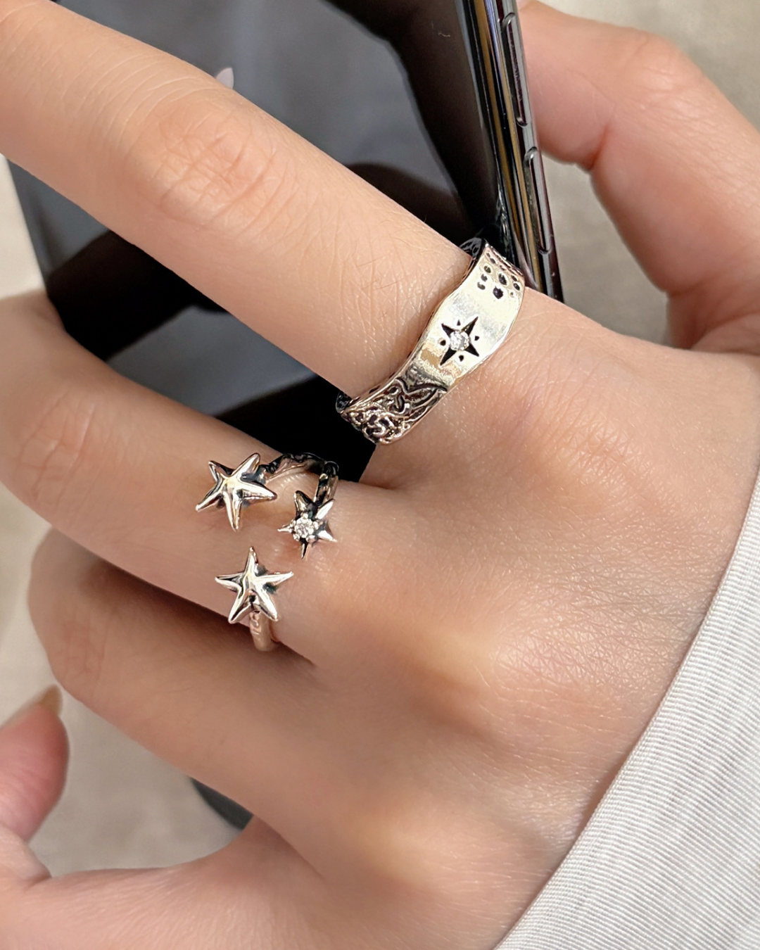 Celestial Star Adjustable Ring