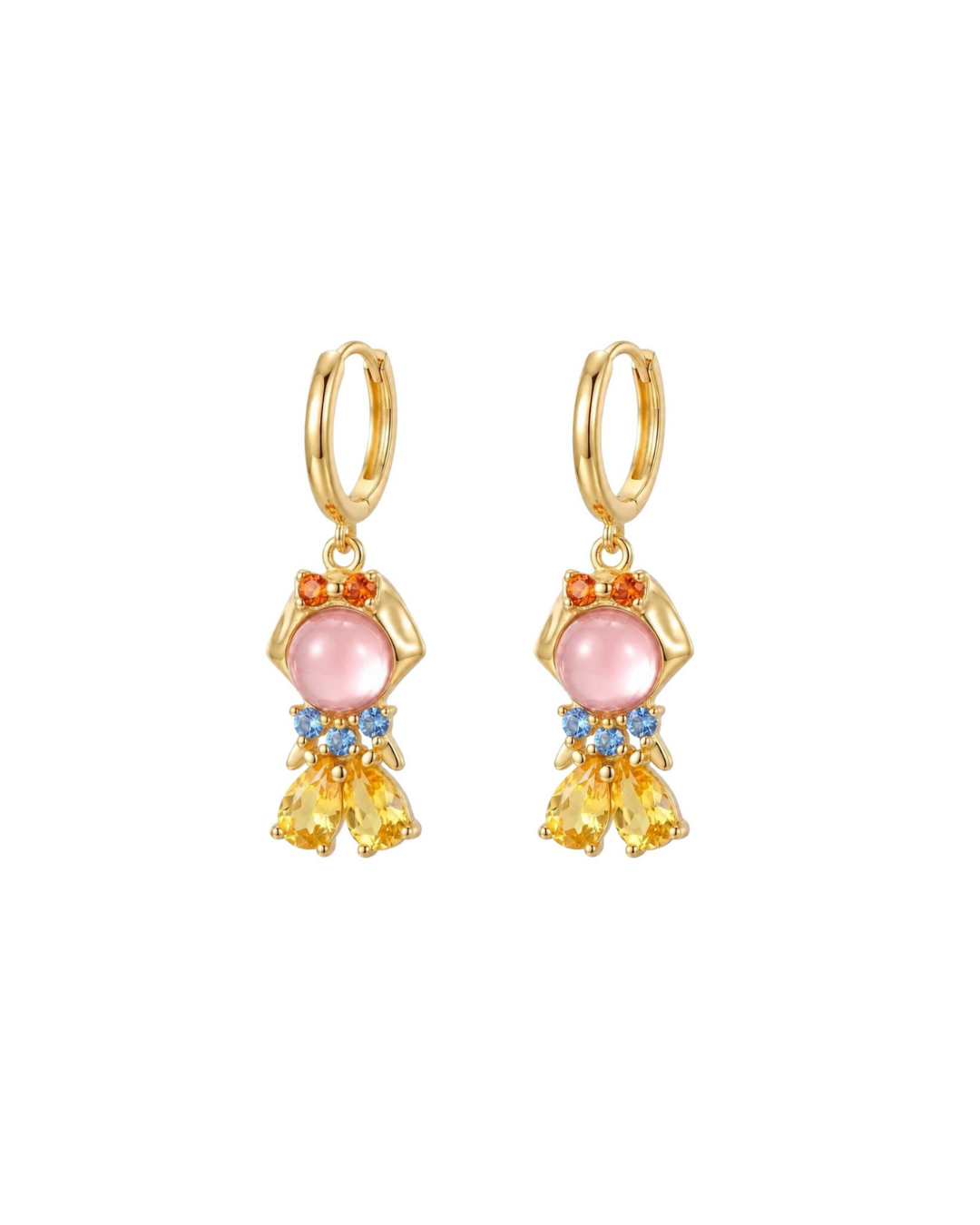 Crystal Mermaid Pendant Jewelry Set
