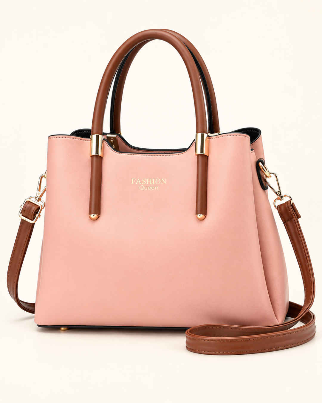 Vivienne Contrast Handle Tote Bag