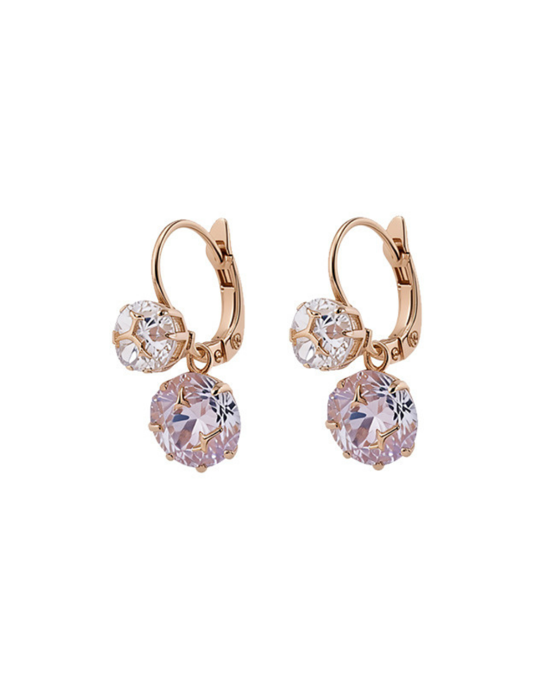 Crystal Duo Drop Earrings