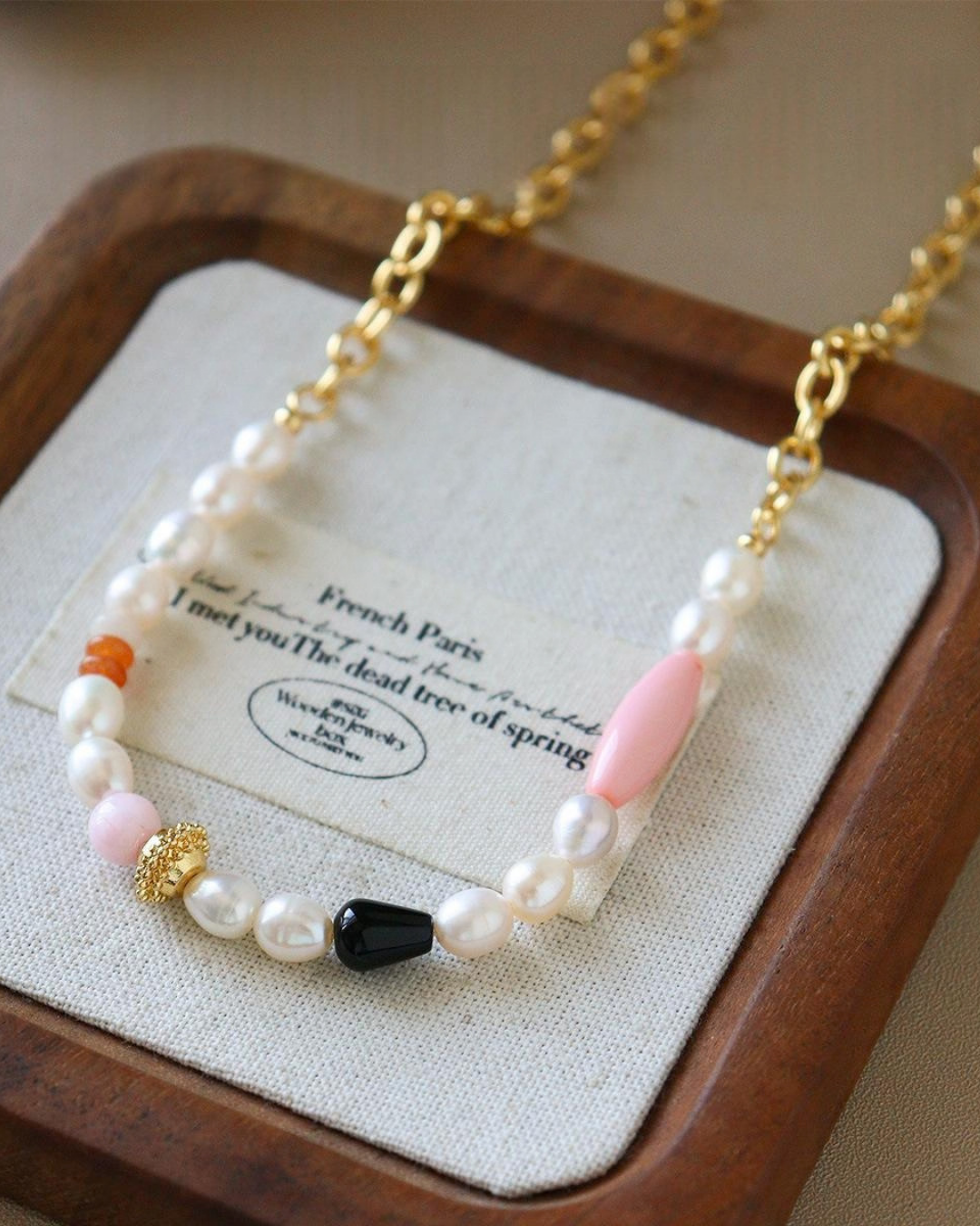 Aurora Pearl & Gemstone Necklace