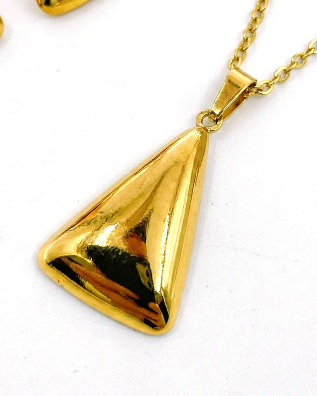 Sculpted Triangle Jewelry Set