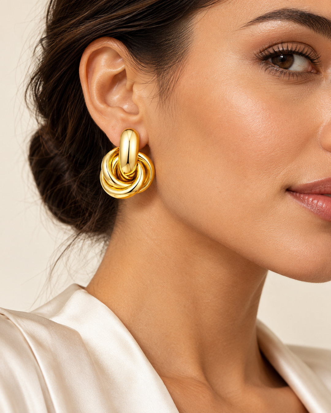 Aurelia Interlocking Knot Earrings