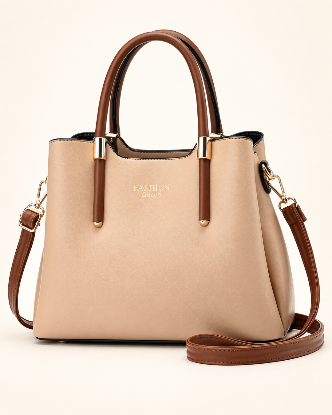 Vivienne Contrast Handle Tote Bag