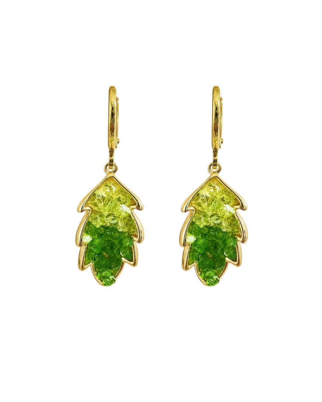 Crystal Leaf Jewelry Set
