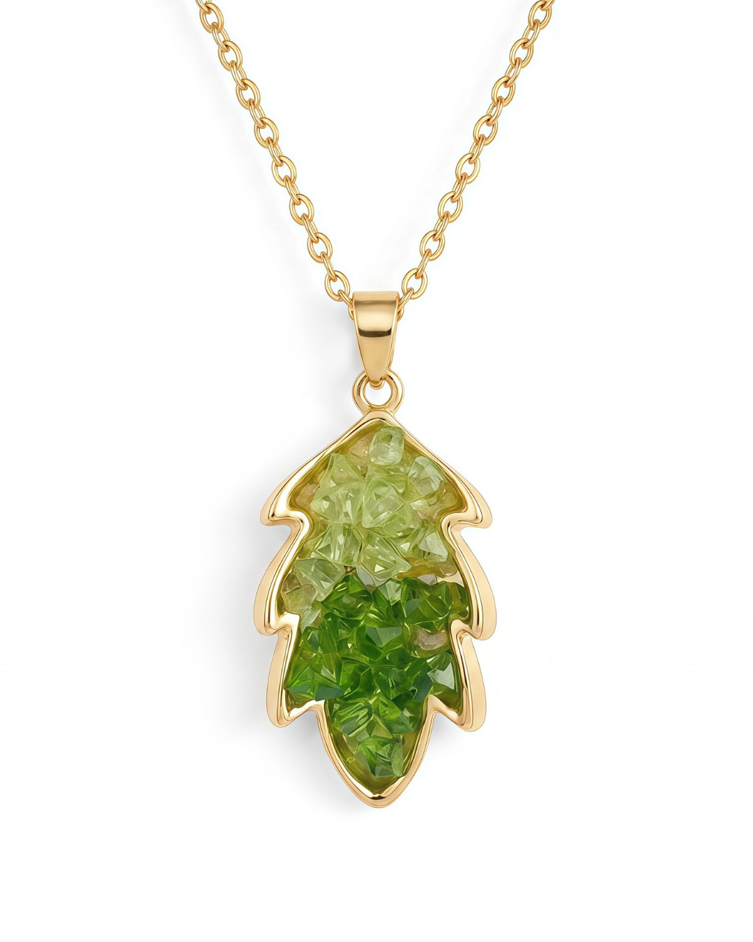 Crystal Leaf Jewelry Set