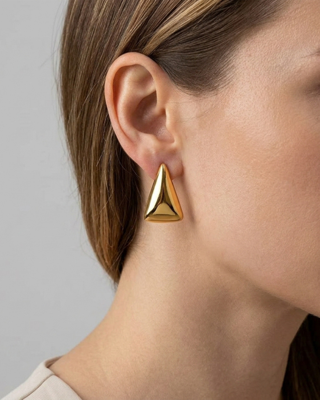 Sculpted Triangle Jewelry Set