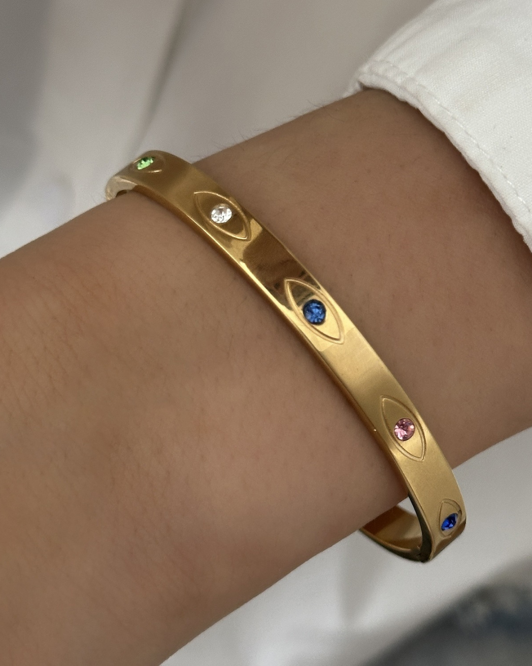 Sculpted Gold Accent Bracelet