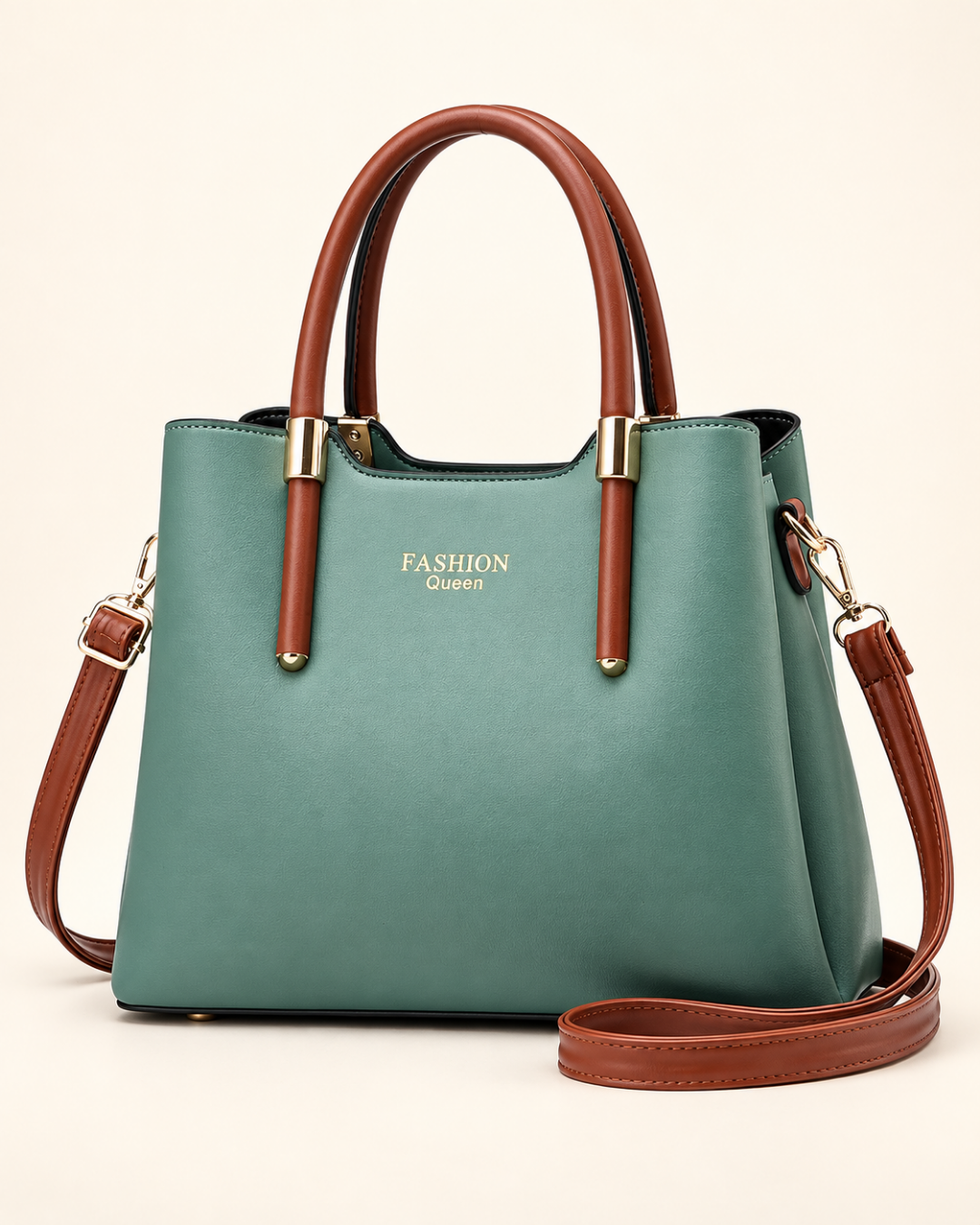 Vivienne Contrast Handle Tote Bag