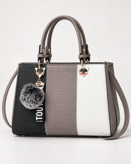 Aria Color Block Satchel Bag