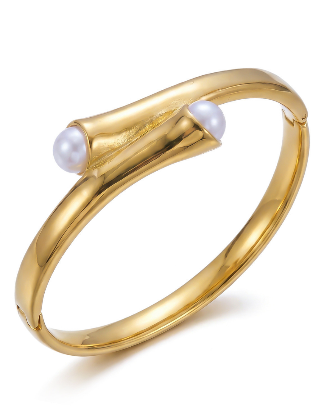 Sculpted Gold Accent Bracelet