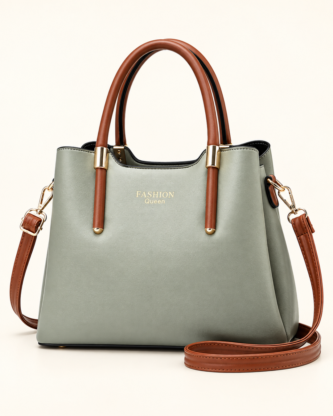 Vivienne Contrast Handle Tote Bag