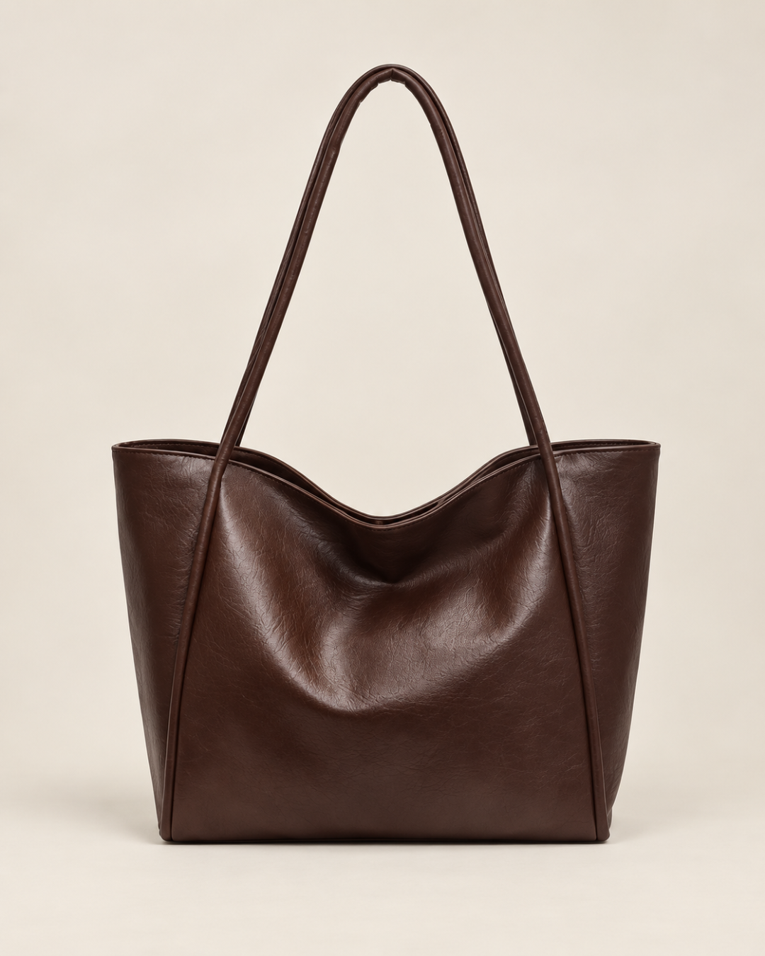 Minimalist Slouchy Tote Bag with Long Shoulder Straps