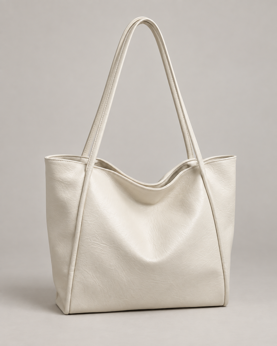Minimalist Slouchy Tote Bag with Long Shoulder Straps