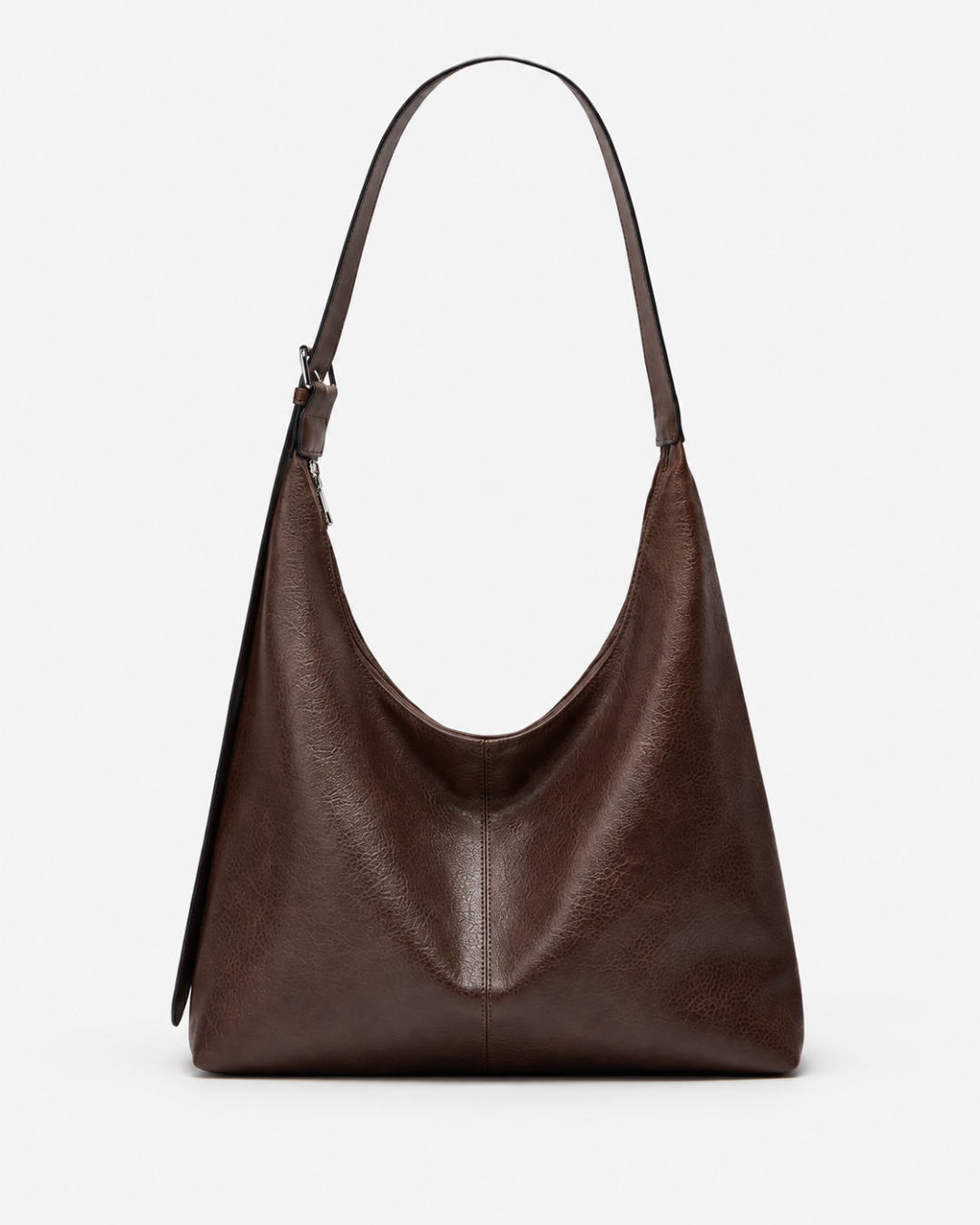 Minimalist Slouchy Hobo Shoulder Bag with Adjustable Strap