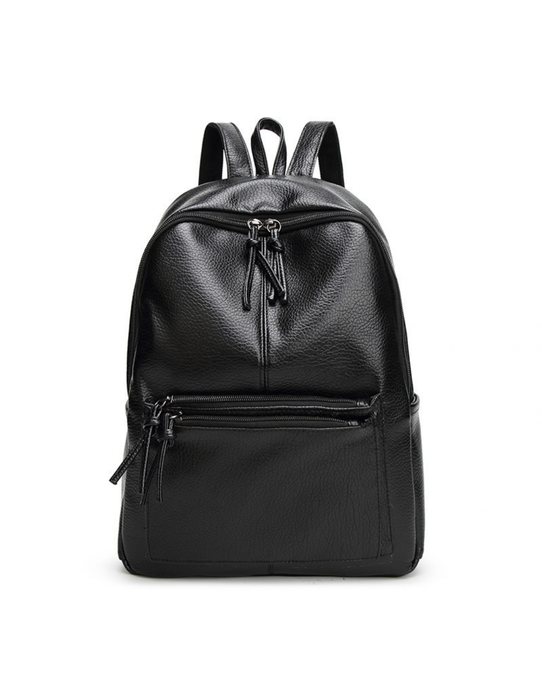 Alessia Black Textured Backpack