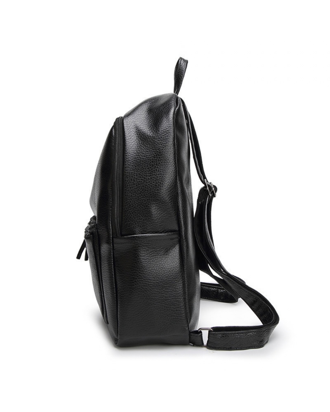 Alessia Black Textured Backpack