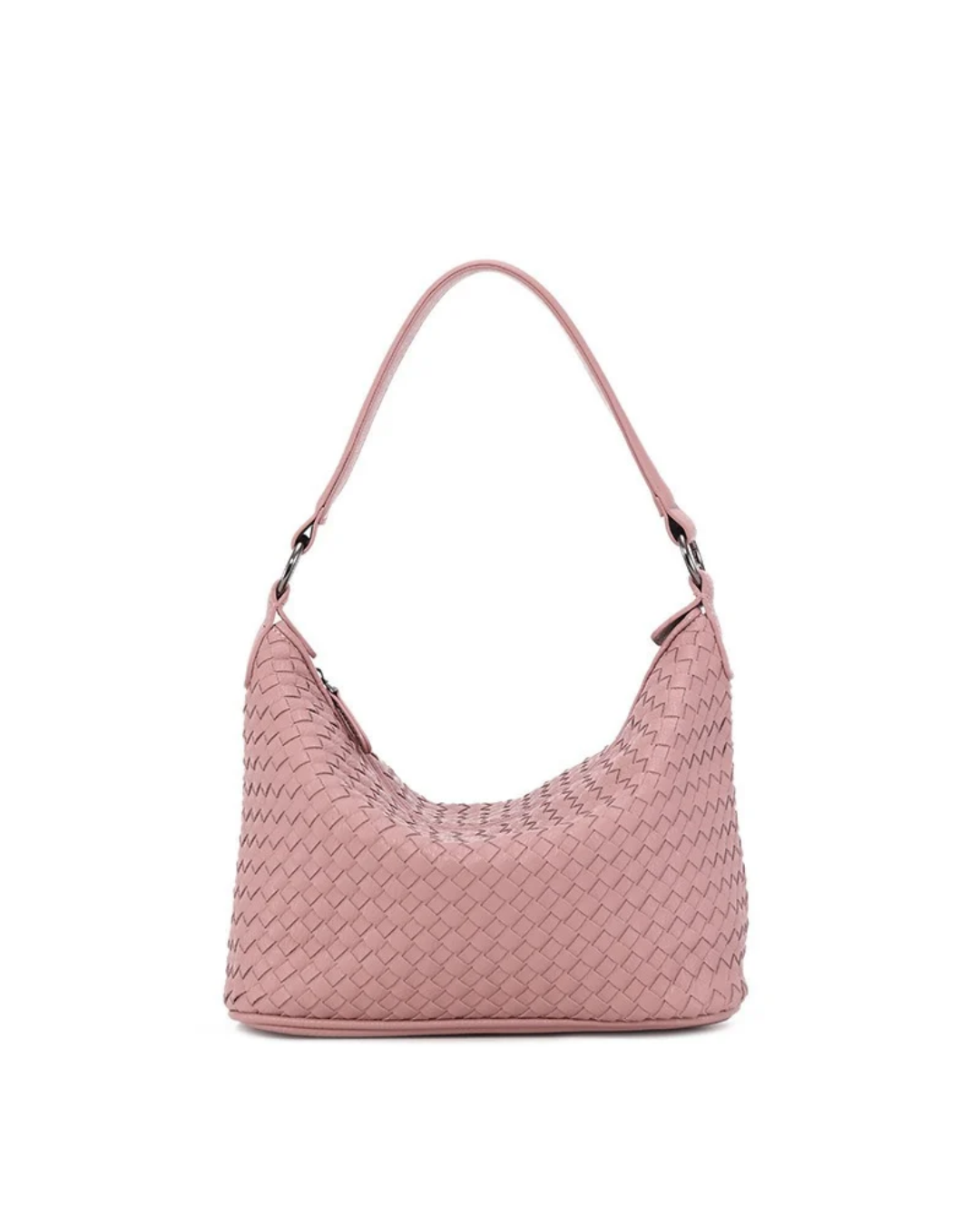 Woven Slouchy Hobo Shoulder Bag with Braided Texture