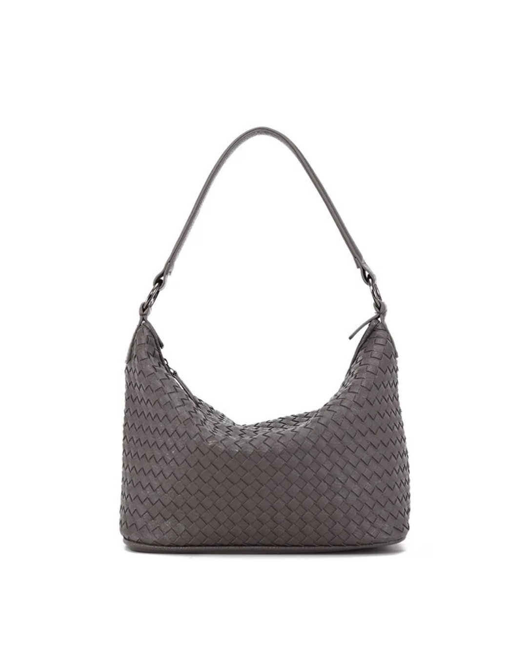 Woven Slouchy Hobo Shoulder Bag with Braided Texture